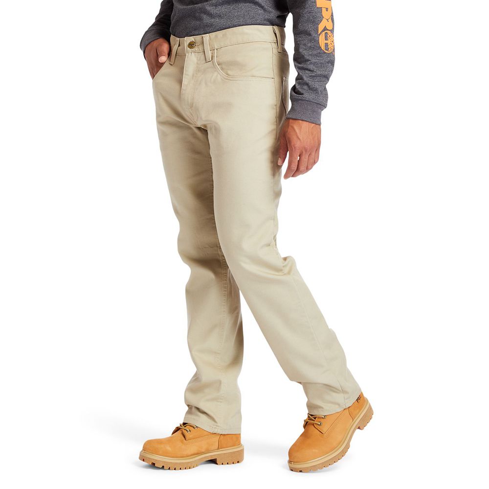 Pantaloni Timberland Barbati Kaki - Pro® 8 Series Flex Panza Work - Romania - XPMKNQ539